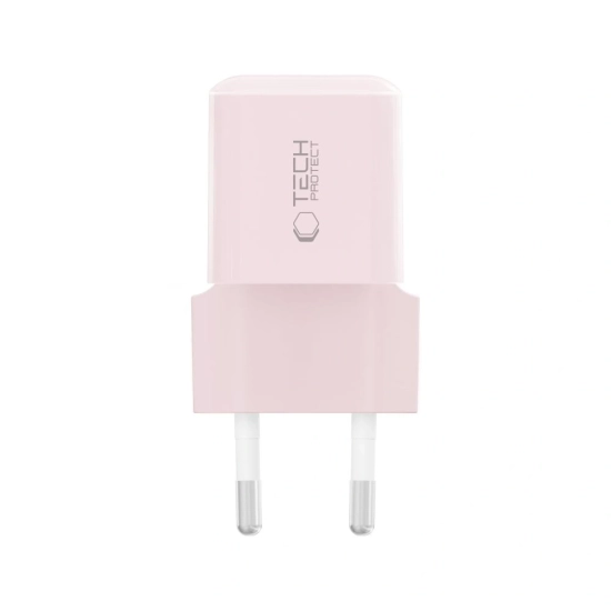Ładowarka sieciowa Tech-Protect NCM25 USB-C Network Charger PD 25W Baby Pink