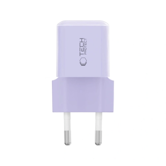 Ładowarka sieciowa Tech-Protect NCM25 USB-C Network Charger PD 25W Baby Purple