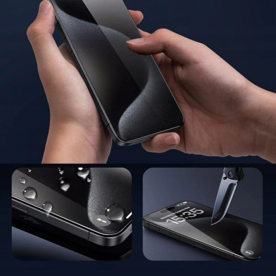 Szkło hartowane Tech-Protect Glass Fit+ do Apple iPhone 16 Pro / 17 / 17 Pro Clear [2 PACK]