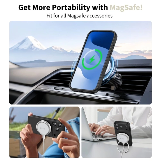 Etui Tech-Protect Silicone MagSafe do Apple iPhone 17 Pro Max Black