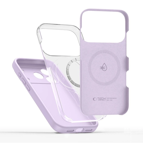 Etui Tech-Protect Silicone MagSafe do Apple iPhone 17 Pro Max Mauve