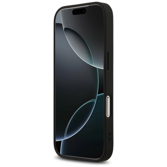 Etui Guess 4G Printed Stripes MagSafe do Apple iPhone 17 Pro czarny