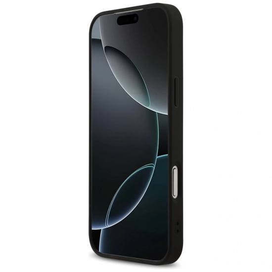 Etui Guess 4G Printed Stripes MagSafe do Apple iPhone 17 Pro Max czarny