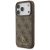Etui Guess 4G Small Classic Logo MagSafe do Apple iPhone 17 Pro brązowy