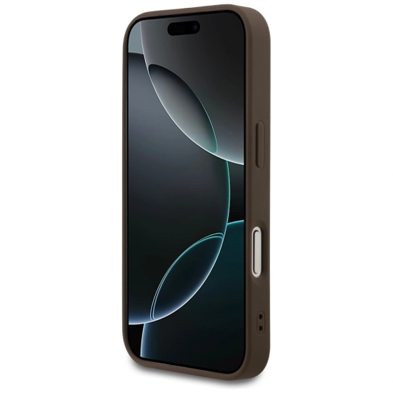 Etui Guess 4G Small Classic Logo MagSafe do Apple iPhone 17 Pro brązowy