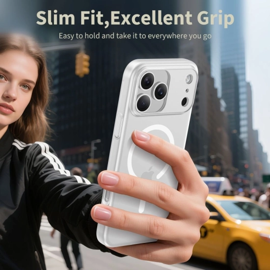 Etui Tech-Protect Magslim MagSafe do Apple iPhone 17 Pro Matte/white