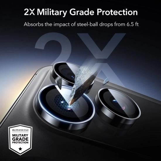 Osłona na aparat ESR Armorite Camera Protector do Apple iPhone 14 Pro / 14 Pro Max / 15 Pro / 15 Pro Max / 16 Pro / 16 Pro Max / 17 Pro / 17 Pro Max B