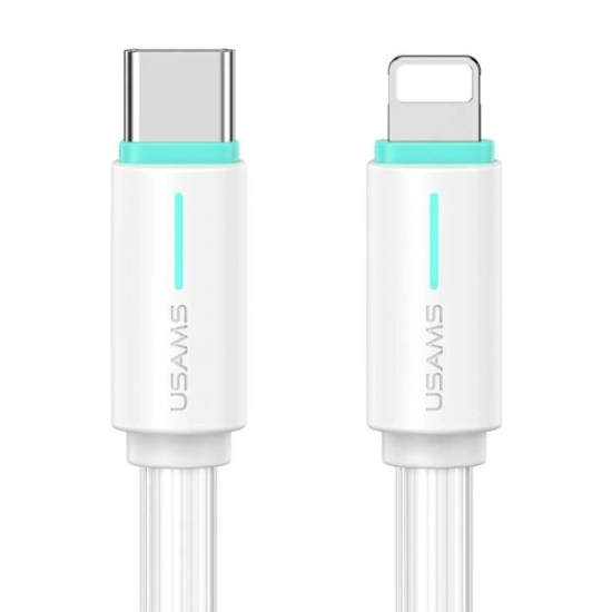 Kabel USAMS US-SJ735 SJ73530W YU Series SJ735USB02 USB-C / Lightning 1m biały