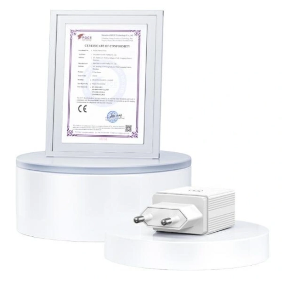 Ładowarka sieciowa USAMS 2xUSB-A 18W + kabel USB-A / Lightning Fast Charging biały