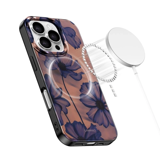 Etui Tech-Protect Flexair Lamano Magsafe iPhone 16 Pro Velvet Night