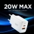 Ładowarka sieciowa Spigen Essential EE202EU USB-A, USB-C Network Charger 20W White