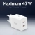 Ładowarka sieciowa Spigen Essential EE472EU 2xUSB-C Network Charger 47W White
