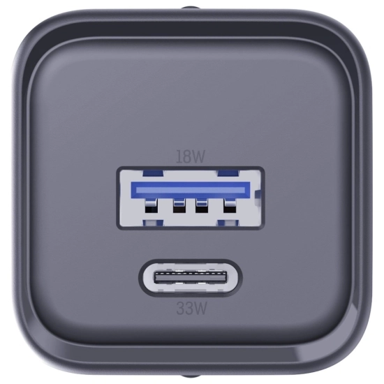 Ładowarka sieciowa 3MK Hyper Charger PD 33W GaN QC4+ PPS AFC FCP SCP USB-A + USB-C czarny