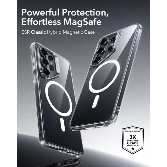 Etui ESR Classic Hybrid MagSafe do Samsung Galaxy S26 Ultra Clear