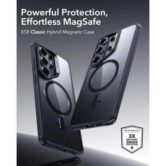 Etui ESR Classic Hybrid MagSafe do Samsung Galaxy S26 Ultra Clear/black