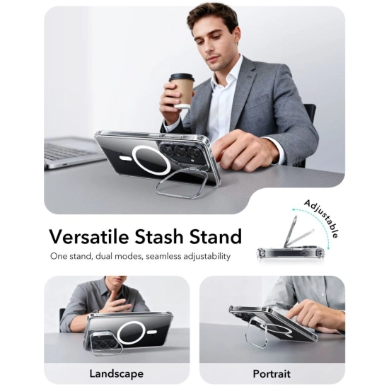 Etui ESR Classic Hybrid Kickstand MagSafe do Samsung Galaxy S26+ Plus Clear