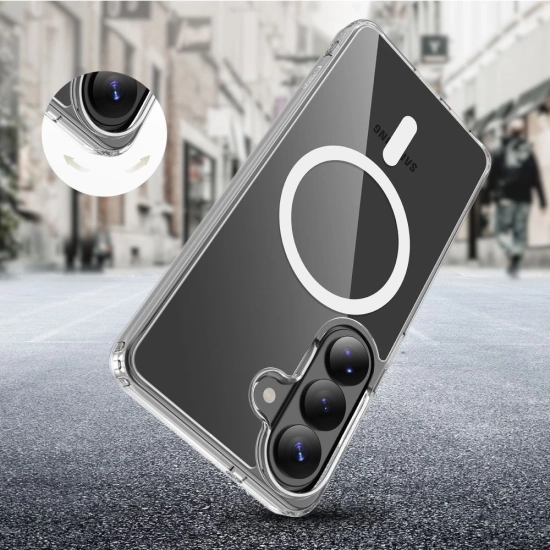 Etui Tech-Protect Flexair Hybrid MagSafe do Samsung Galaxy S26 Clear