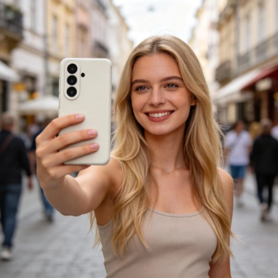 Etui Tech-Protect Silicone MagSafe do Samsung Galaxy S26+ Plus Cosmic Latte