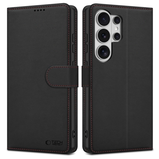 Etui Tech-Protect Wallet do Samsung Galaxy S26 Ultra Black/red