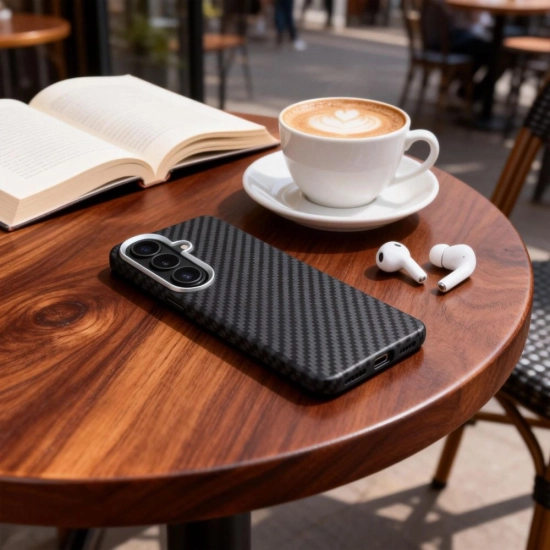 Etui Tech-Protect Ion Carbon MagSafe do Samsung Galaxy S26 Black/silver