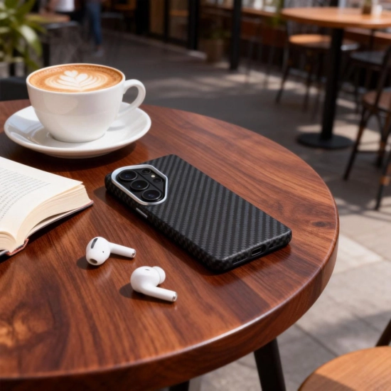 Etui Tech-Protect Ion Carbon MagSafe do Samsung Galaxy S26 Ultra Black/silver