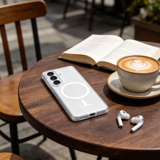 Etui Tech-Protect MagSlim MagSafe do Samsung Galaxy S26 Matte/ice