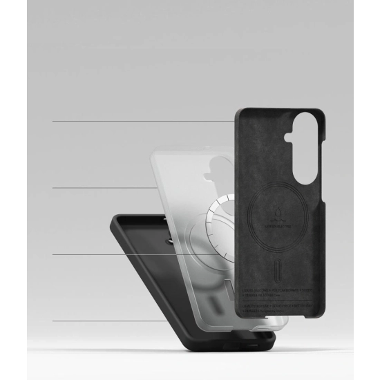 Etui Ringke Silicone Magnetic MagSafe do Samsung Galaxy S26+ Plus Black