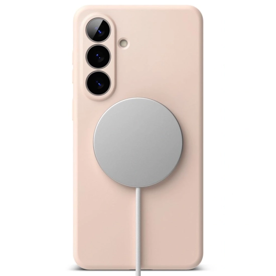 Etui Ringke Silicone Magnetic MagSafe do Samsung Galaxy S26+ Plus Pink Sand