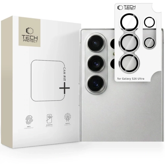 Osłona aparatu Tech-Protect Camring Fit+ do Samsung Galaxy S26 Ultra Clear