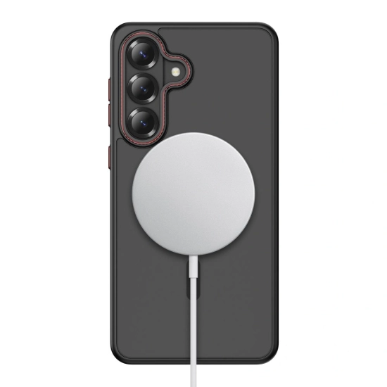 Etui Tech-Protect MagCam MagSafe do Samsung Galaxy S26+ Plus Matte Black/red