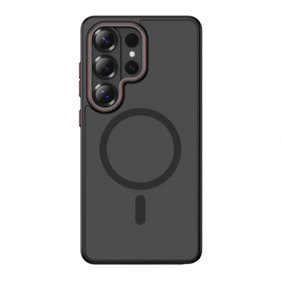 Etui Tech-Protect MagCam MagSafe do Samsung Galaxy S26 Ultra Matte Black/red