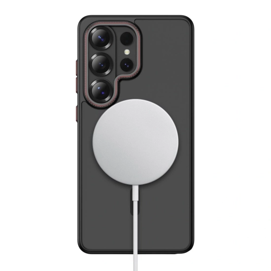 Etui Tech-Protect MagCam MagSafe do Samsung Galaxy S26 Ultra Matte Black/red