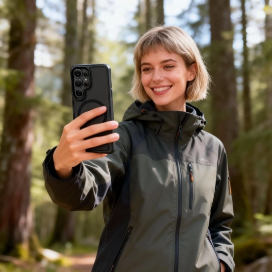 Etui Tech-Protect MagRack MagSafe do Samsung Galaxy S26 Ultra Matte Black