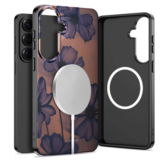 Etui Tech-Protect Lamano MagSafe do Samsung Galaxy S26 Velvet Night