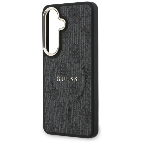 Etui Guess 4G Embossed Ring MagSafe do Samsung Galaxy S26+ Plus czarny