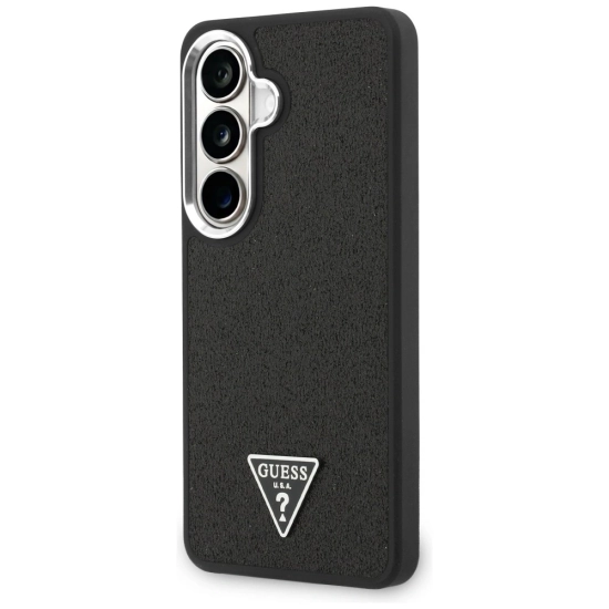 Etui Guess Fixed Glitter Triangle MagSafe do Samsung Galaxy S26+ Plus czarny