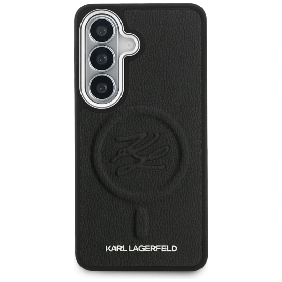 Etui Karl Lagerfeld Embossed Ring Initials MagSafe do Samsung Galaxy S26+ Plus czarny
