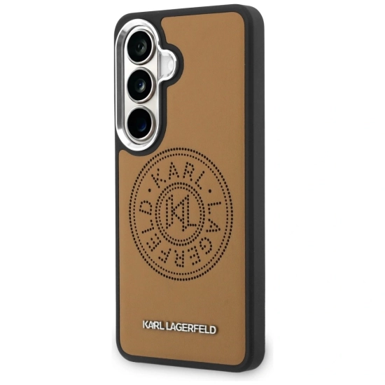 Etui Karl Lagerfeld Perforated KL MagSafe do Samsung Galaxy S26+ Plus brązowy