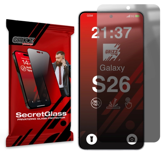 Matowe szkło prywatyzujące GrizzGlass SecretGlass do Samsung Galaxy S26