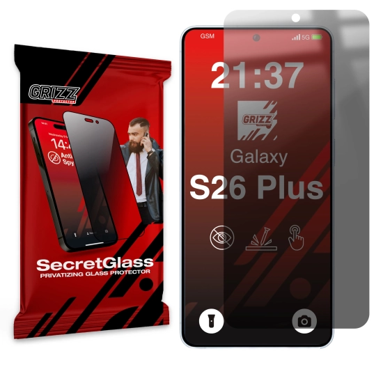 Matowe szkło prywatyzujące GrizzGlass SecretGlass do Samsung Galaxy S26+ Plus