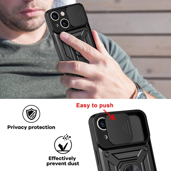 Slide Camera Armor Case do Iphone 7 Plus/8 Plus Czarny