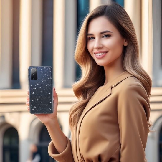 Crystal Glitter Case do Samsung Galaxy S20 FE/Lite Srebrny