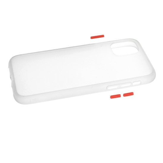 Vennus Color Button Bumper do Samsung Galaxy S21 Plus Przezroczysty