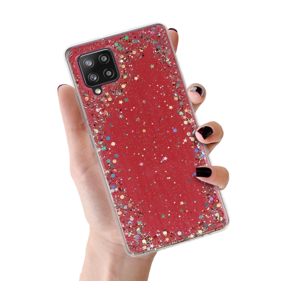 Brilliant Clear Case do Samsung Galaxy A42 5G Czerwony