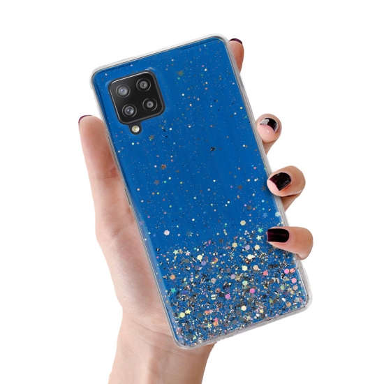 Brilliant Clear Case do Samsung Galaxy A42 5G Granatowy