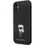 Karl Lagerfeld nakładka do iPhone 11 KLHCN61SMHKNPK czarna HC Silicone Ikonik Metal Pin