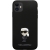 Karl Lagerfeld nakładka do iPhone 11 KLHCN61SMHKNPK czarna HC Silicone Ikonik Metal Pin