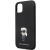 Karl Lagerfeld nakładka do iPhone 11 KLHCN61SMHKNPK czarna HC Silicone Ikonik Metal Pin