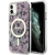 Guess nakładka do iPhone 11 / XR 6.1" GUHMN61HCFWSP różowa hardcase Flower MagSafe