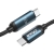 BWOO kabel USB-C - USB-C 1m 60W z wyświetlaczem led, pleciony, czarny